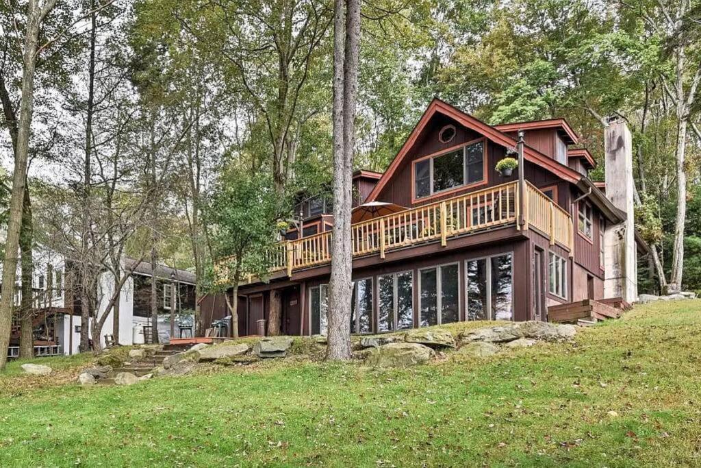 Lakefront Cabin Pvt Beach And Dock - Sunset Marina Arrowhead Lake Buitenkant foto