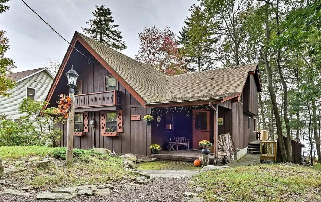 Lakefront Cabin Pvt Beach And Dock - Sunset Marina Arrowhead Lake Buitenkant foto